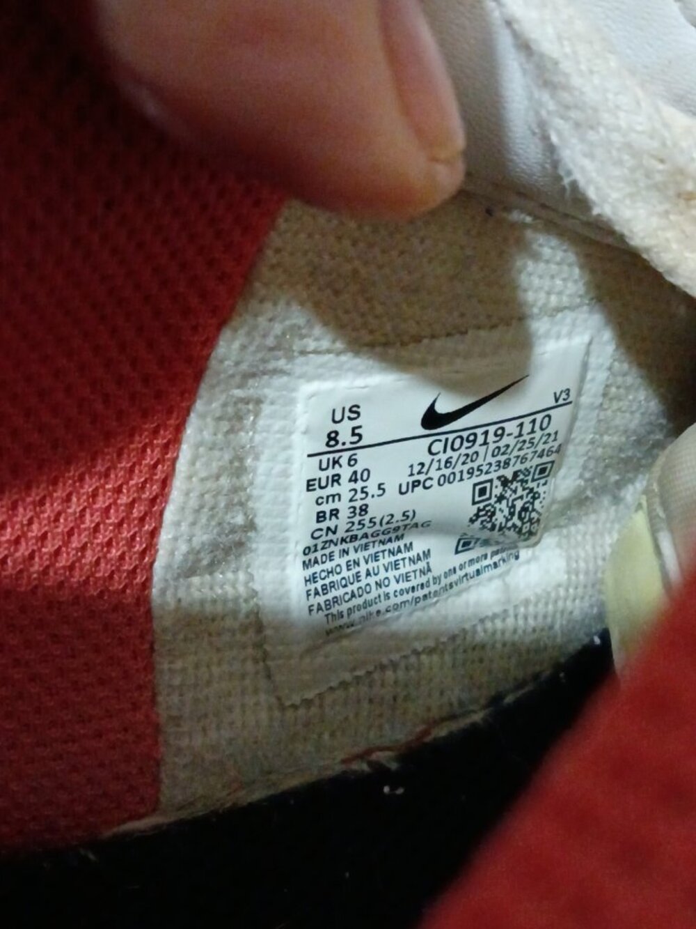 Nike Air Force 1 Shadow White Magic Ember Shoes CI0919-110 Women's Size 8.5 - Picture 2 of 13